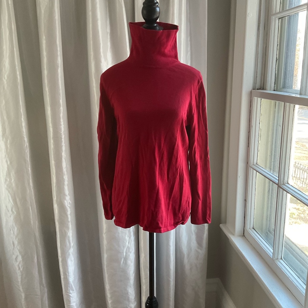J. Jill Rich Red Turtleneck Sweater